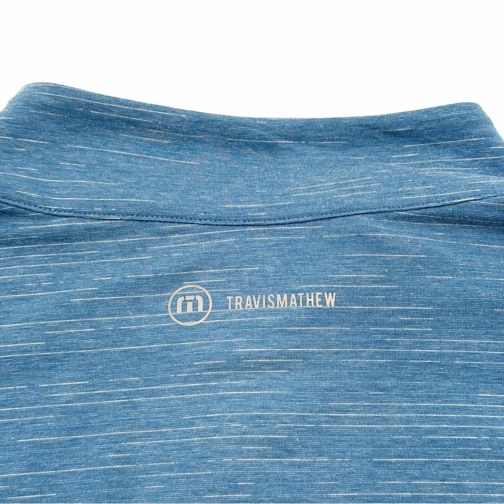 Travis Mathew Men’s 1/4 Zip Quarter Shirt Top Pullover Size Large L Blue Soft - Picture 5 of 5
